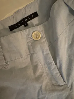 Theory Light Blue Pants thumbnail 4