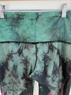 Teeki Tie Dye Feather Dreamcatcher Yoga Leggings Pants Small thumbnail 5