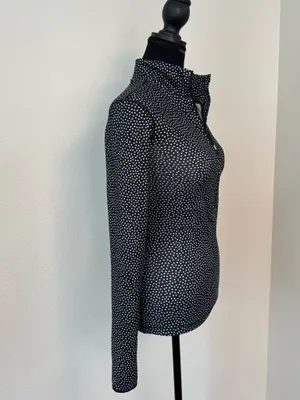 NWT Nike Pro Dri-FIT Polka Dot Half-Zip Top XS thumbnail 6
