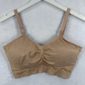 Kindred Bravely Seamless Nursing Bra Tan Beige Medium Wireless Maternity 6347‎ thumbnail 1