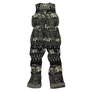 Anthropologie Lilka P Jumpsuit XS Sleeveless Boho Festival Wide Leg Artsy thumbnail 2