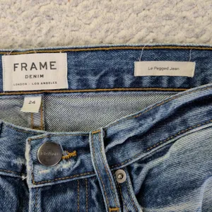 FRAME Le‎ Pegged Jean Bloomfield Distressed High Rise Straight Jeans 24 LPJ385 thumbnail 6