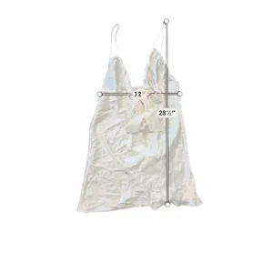 Victoria’s Secret 90s Silk Babydoll Tie Front Slip Dress Medium White Lingerie thumbnail 7