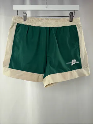 Prince Pickleball Tennis Athletic Shorts Green with Cream Trim Size Small‎ thumbnail 3