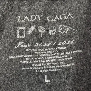Lady Gaga Vanish Into You Mayhem Ball Tour Joggers Size Large thumbnail 4