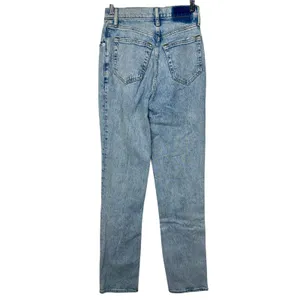 Abercrombie & Fitch The 90s Straight Ultra High Rise Blue Denim Jeans Size 24 00 thumbnail 2