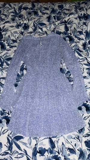 Boutique Blue Ruffle Dress thumbnail 2