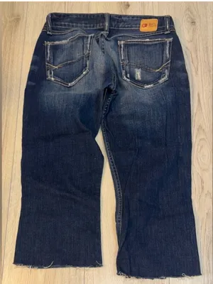 BKE Dark Blue Cropped Capri crop jeans denim thumbnail 4