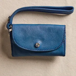 NWT Free People Leather Bag Lanyard in Lapis thumbnail 3