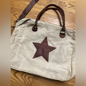 Primitive Star canvas purse/tote Bag thumbnail 3
