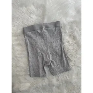 Skims Cotton Rib Boxer Light Heather Grey Size Small thumbnail 6