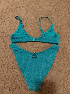 Triangl Maia Bikini Sparkle Jaded Set w/ Bag thumbnail 2