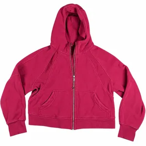 Lululemon Scuba Oversized Full Zip Hoodie Pomegranate m/L thumbnail 1