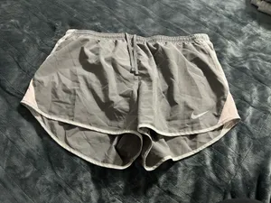 Nike Women's Dri-FIT 10K Brief-Lined Training Running Shorts Grey thumbnail 1