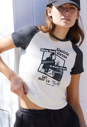 Brandy Melville : John Galt Bella NY Electric Circus T-Shirt thumbnail 1