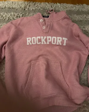 Vintage Beach Hoodie Pink Size L thumbnail 1