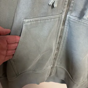 Brandy Melville Women’s Hoodie Jacket Full Zip Heavyweight Light Green One‎ Size thumbnail 4