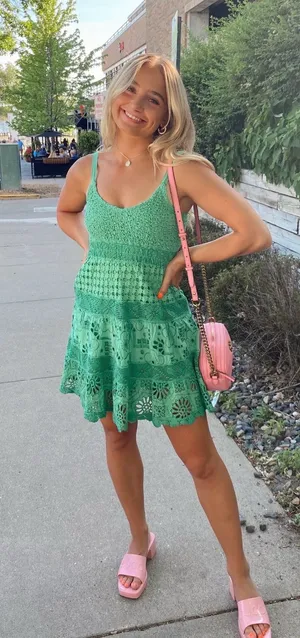 Temptation Positano Dress Green Size XS thumbnail 1
