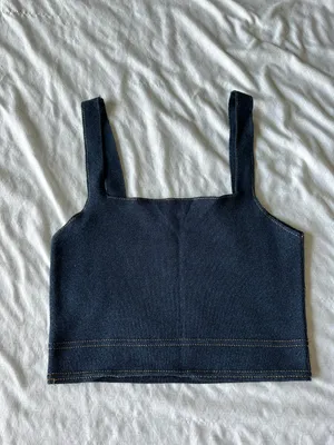 Zara Denim Tank Top thumbnail 2