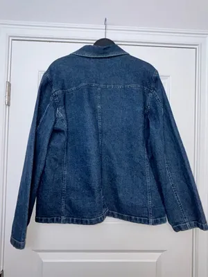 Vintage Duck Head Button Front Long Sleeve Chore Denim Jacket Coat Size L thumbnail 7