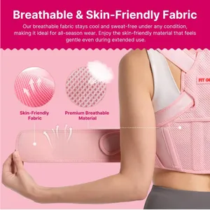 Boutique Posture Corrector for Women: Adjustable Lightweight Upper Back Brace thumbnail 6