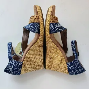TOMS Clarissa Blue Batik Wedge Sandals | Size 9.5 thumbnail 8