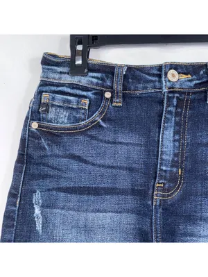 KanCan Distressed Denim Shorts Medium Frayed Hem thumbnail 2
