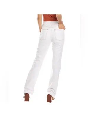 WEWOREWHAT Stretch Denim Classic White Jeans Sz 24 NEW with tags thumbnail 2
