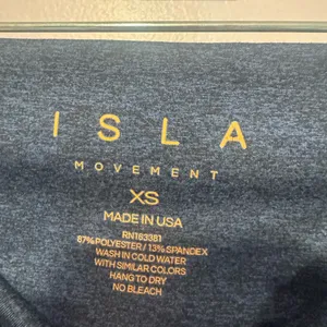 Blue Isla Movement‎ no front seam soft biker shorts Size XS thumbnail 2