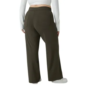 NWT Halara High Waist Button Straight‎ Leg Casual Pants Medium thumbnail 11