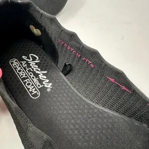 Skechers Women size 9 Cleo Black Knit Ballet Flats Memory Foam Slip On Comfort thumbnail 8