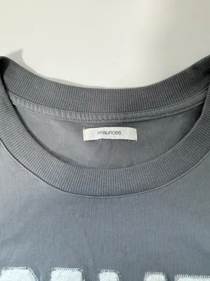 Maurices Game Day Oversized Fit Graphic Tee Gray Sequins Chenille thumbnail 10