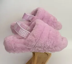 UGG Fluff Yeah Slide Platform Slippers Nightfall Lilac Purple Size 9 EUC thumbnail 1