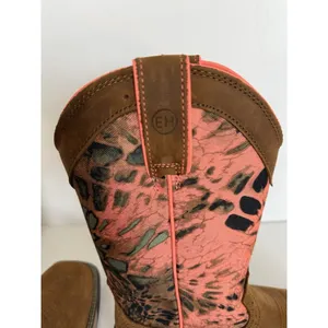 JUSTIN Women’s Trekker 11" Camo Work Boot Size 7B Waterproof Russet Brown SE4356 thumbnail 13
