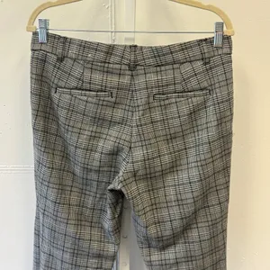 Ann Taylor Grey Glen Plaid Ankle Trousers Women's 6 Stretch Slim Dress Pants thumbnail 6