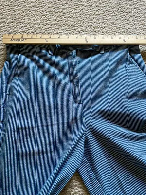 Nw/oTags Built by Wendy Angle Trousers Barrel Leg High Waist Engineer Stripe M thumbnail 13