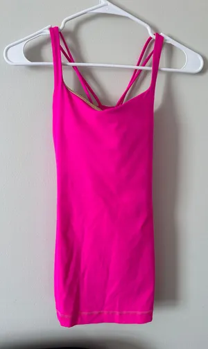 Lululemon free to be hot pink tank thumbnail 1