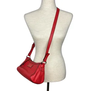 KATE SPADE Berkshire Road Gabriella Leather Crossbody/ Shoulder Bag Red - $298. thumbnail 10