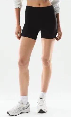 Aritzia NWOT TNA TnAction Butter Cheeky High Rise Bike Shorts Black Sz 00 XXS thumbnail 1