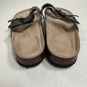 Madden Girl Bryceee Shoes Womens Size 6.5M Black Strappy Buckle Sandals Comfort thumbnail 7