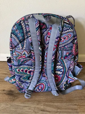 Vera Bradley Purple Kona Paisley Backpack thumbnail 3