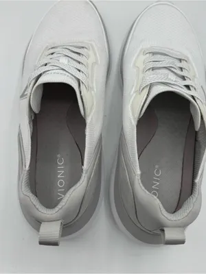 Vionic Hayward Neutral White‎ Knit Walking Sneakers women’s size 12 wide NEW thumbnail 6