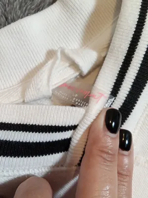 Free People Movement Cropped Pullover V Notch Ribbed Collar Oversized Womens thumbnail 2
