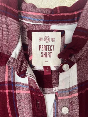 Red and white plaid flannel SO thumbnail 3