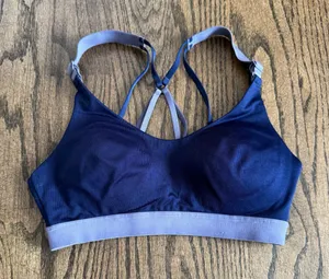 Calia by Carrie Underwood Soft Cup Medium Support Sports Bra Purple Size XS thumbnail 1