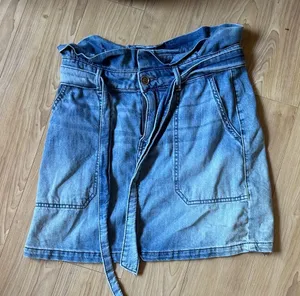 Free People Light Blue Denim Mini Skirt thumbnail 1