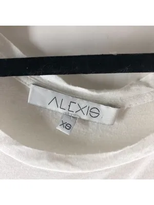 Alexis White Sleeveless Modal Tank Top XS Shoulderpads Womens Loose Fit USA thumbnail 4