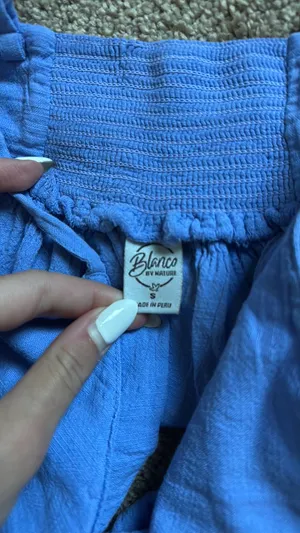 Blanco By Nature Boutique Flowy Top Blue thumbnail 3