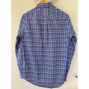 Ralph Lauren Women’s SP Petite Blue Plaid Long Sleeve Button Down Western Prep thumbnail 4