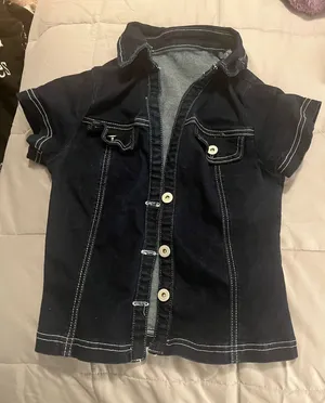 SheIn Denim button up top thumbnail 1